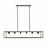 Cobar 12-Light Matte Black Island Pendant - Homeroots - Flyclothing LLC