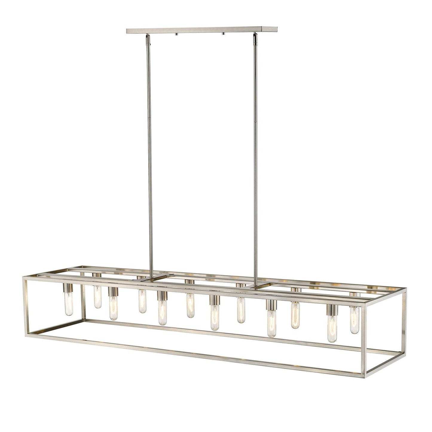 Cobar 12-Light Satin Nickel Island Pendant - Homeroots - Flyclothing LLC