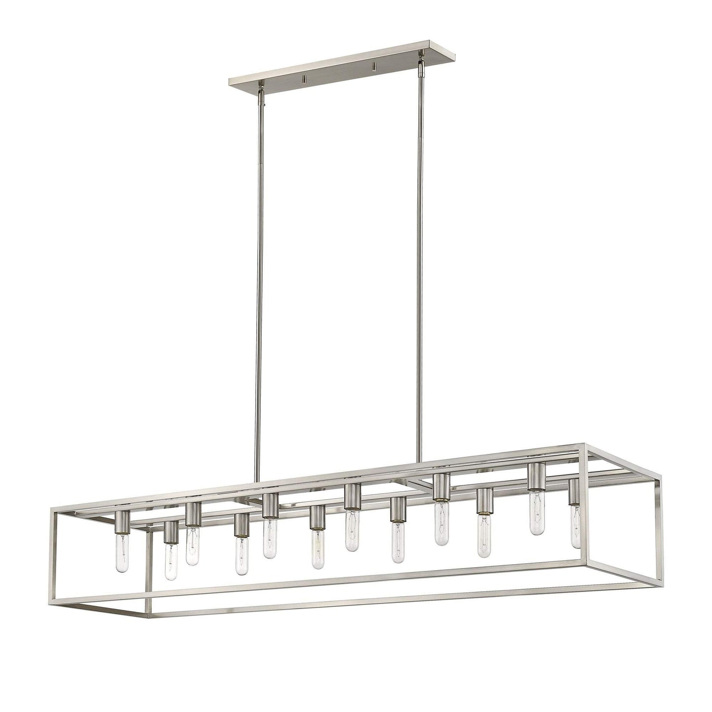 Cobar 12-Light Satin Nickel Island Pendant - Homeroots - Flyclothing LLC