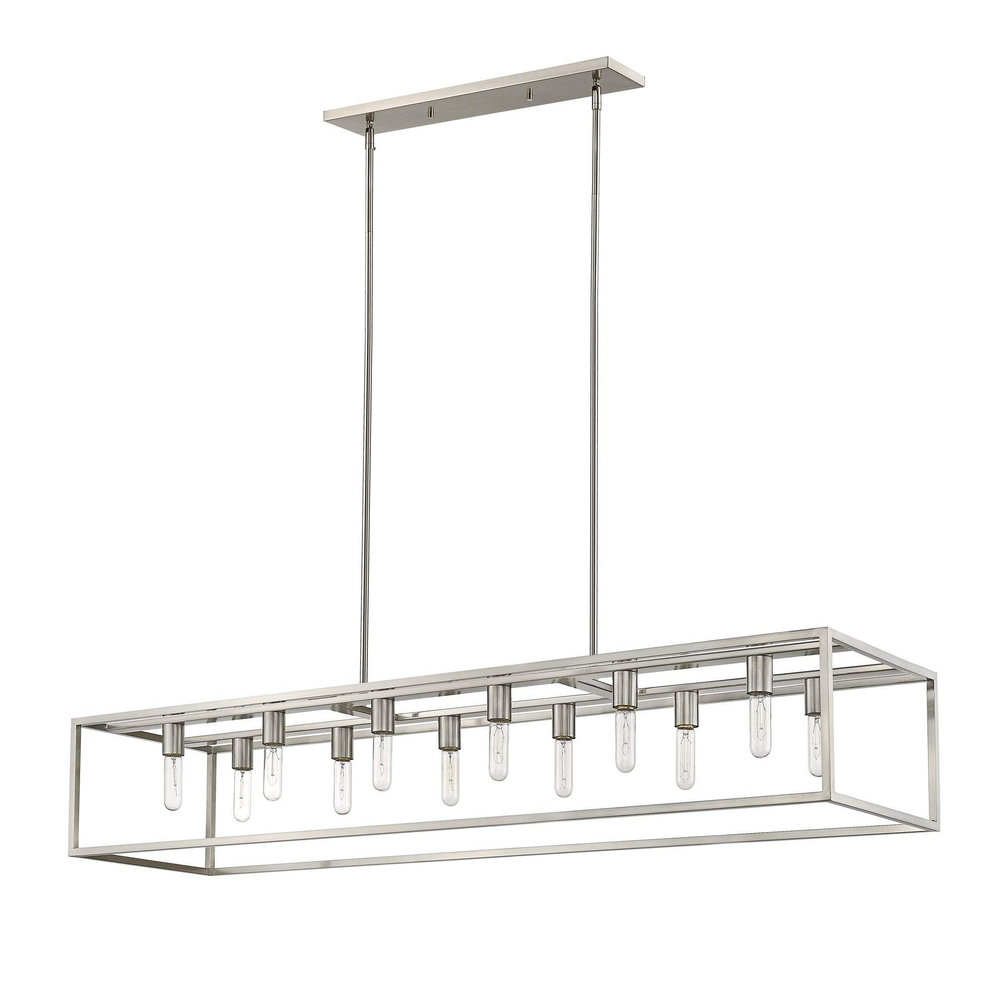 Cobar 12-Light Satin Nickel Island Pendant - Homeroots - Flyclothing LLC