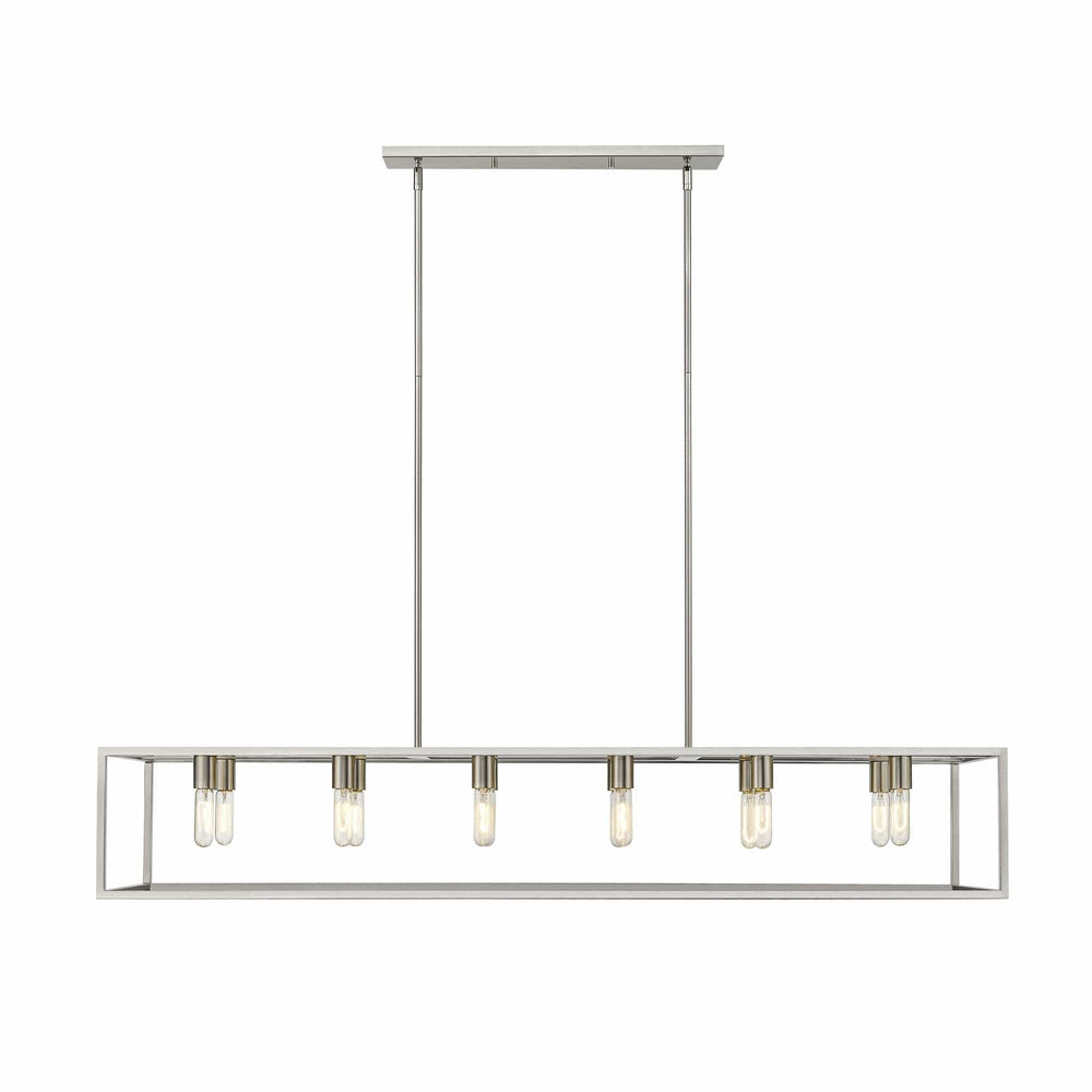 Cobar 12-Light Satin Nickel Island Pendant - Homeroots - Flyclothing LLC