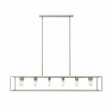 Cobar 12-Light Satin Nickel Island Pendant - Homeroots - Flyclothing LLC