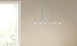 Cobar 12-Light Satin Nickel Island Pendant - Homeroots