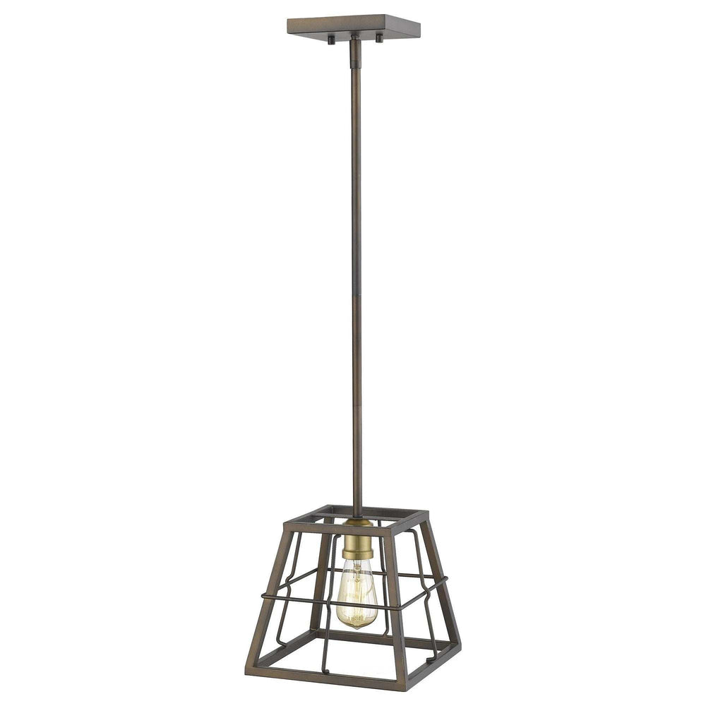 Charley 1-Light Oil-Rubbed Bronze Mini-Pendant - Homeroots - Flyclothing LLC