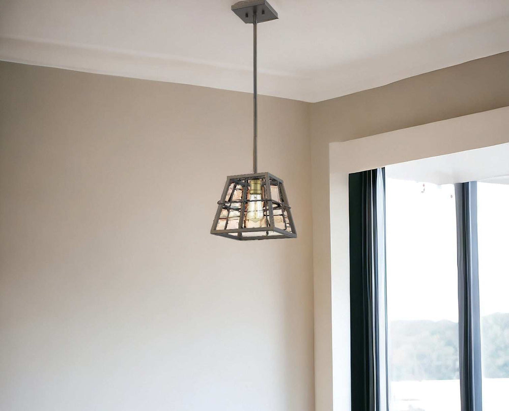 Charley 1-Light Oil-Rubbed Bronze Mini-Pendant - Homeroots - Flyclothing LLC