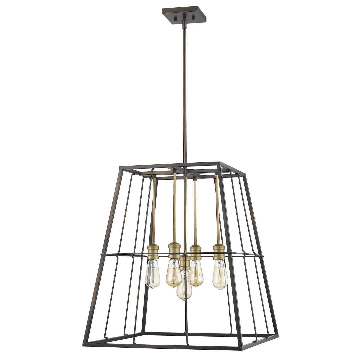 Charley 5-Light Oil-Rubbed Bronze Pendant - Homeroots - Flyclothing LLC