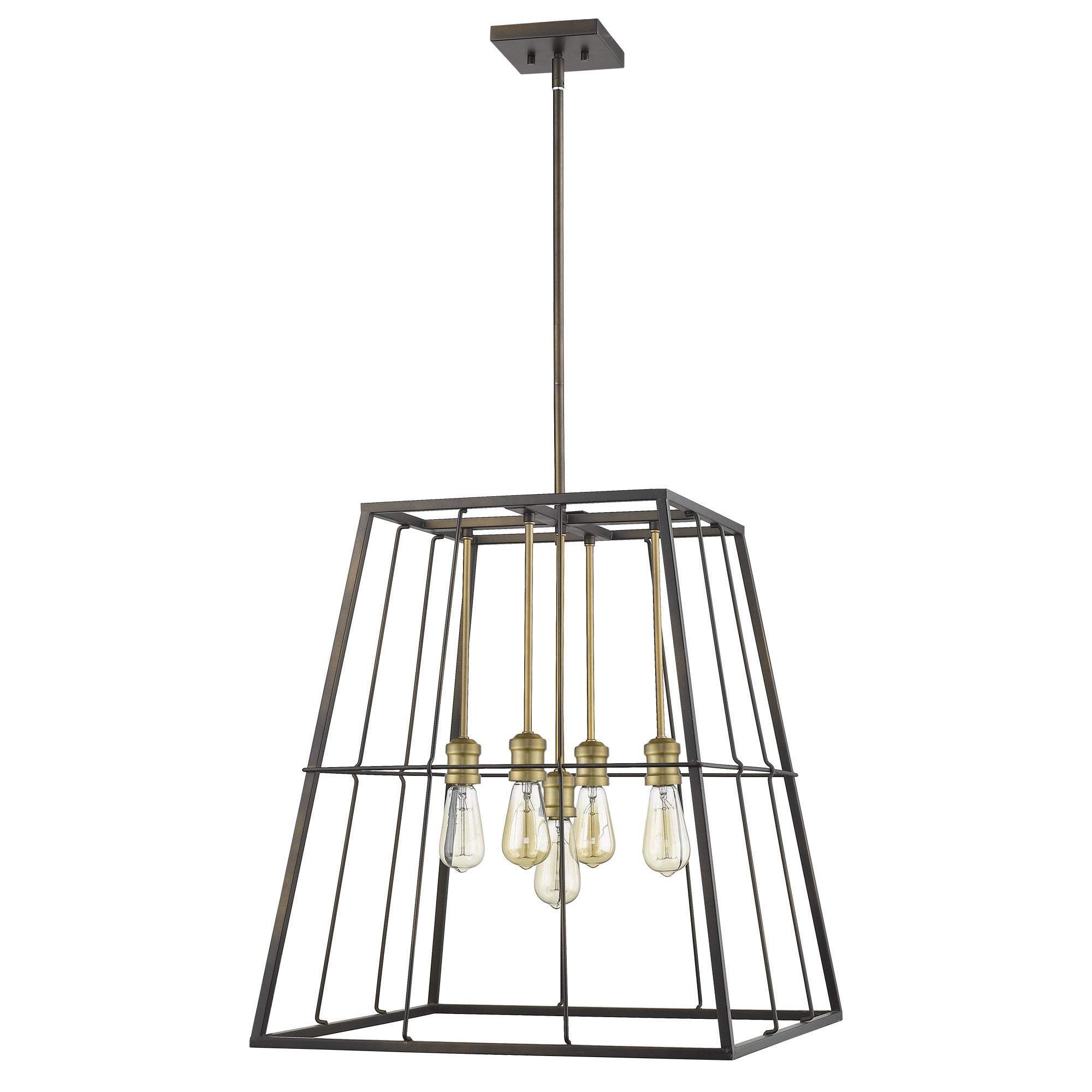 Charley 5-Light Oil-Rubbed Bronze Pendant - Homeroots - Flyclothing LLC