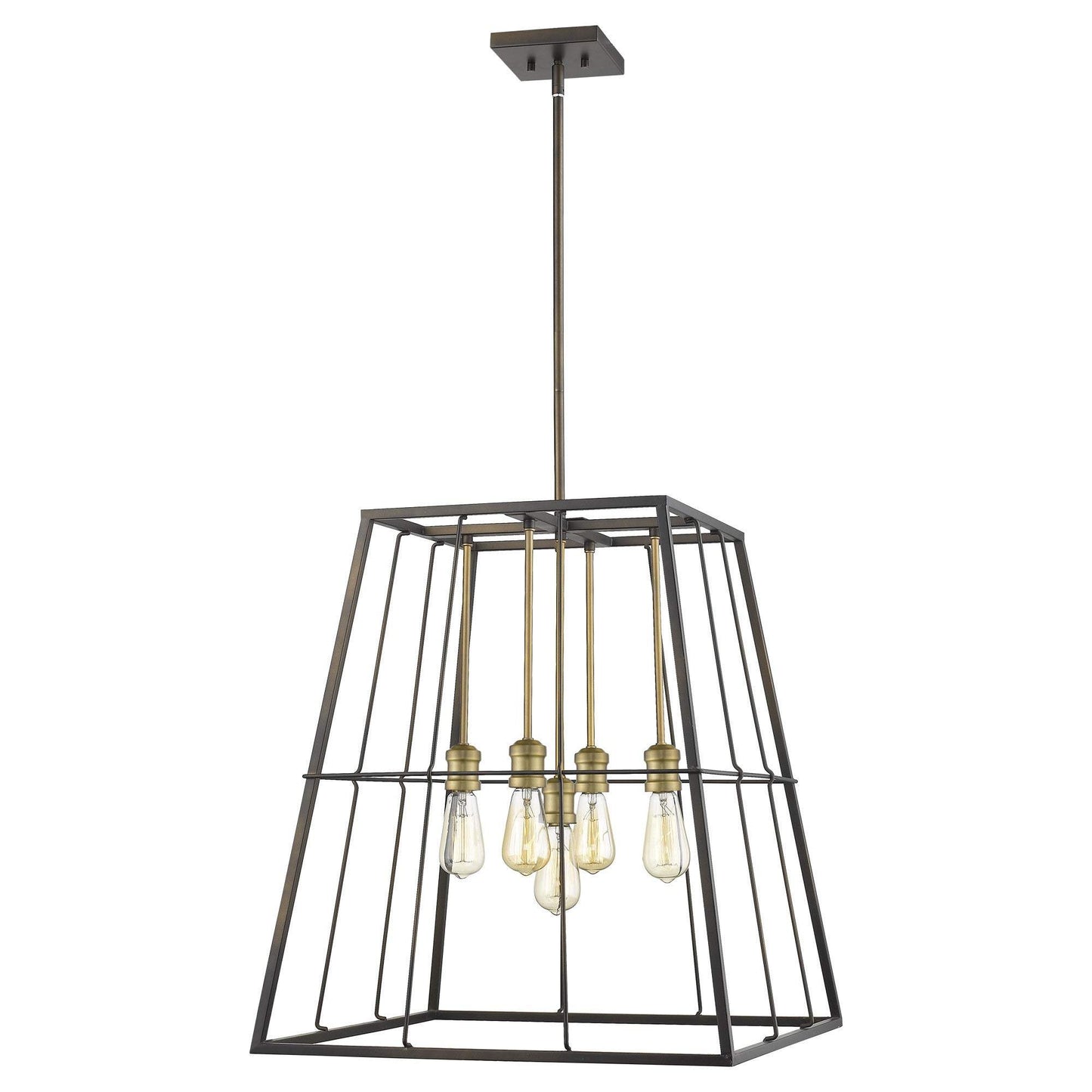 Charley 5-Light Oil-Rubbed Bronze Pendant - Homeroots - Flyclothing LLC