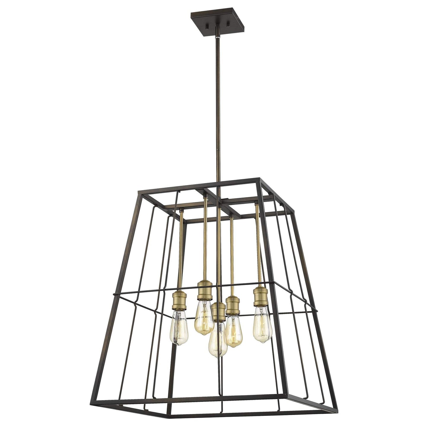Charley 5-Light Oil-Rubbed Bronze Pendant - Homeroots - Flyclothing LLC