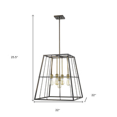 Charley 5-Light Oil-Rubbed Bronze Pendant