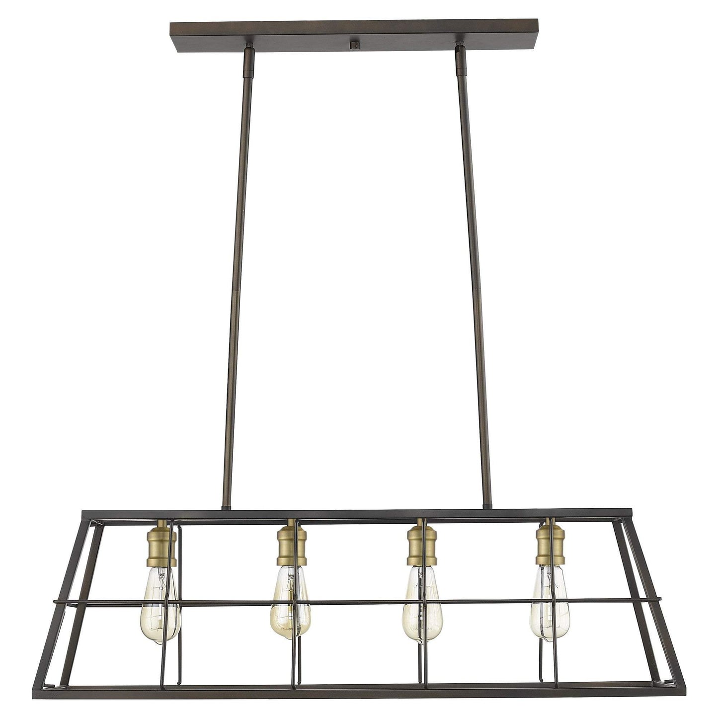 Charley 4-Light Oil-Rubbed Bronze Pendant - Homeroots - Flyclothing LLC