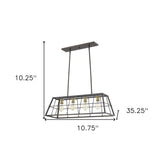Charley 4-Light Oil-Rubbed Bronze Pendant - Homeroots - Flyclothing LLC