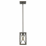 Bronze Metal Geometric Mini Pendant Hanging Light - Homeroots