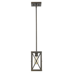 Bronze Metal Geometric Mini Pendant Hanging Light