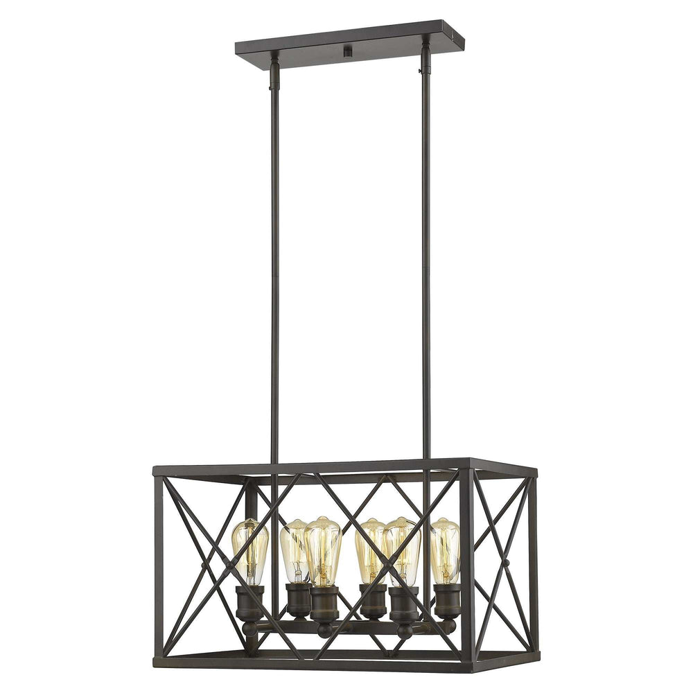 Brooklyn 6-Light Oil-Rubbed Bronze Pendant - Homeroots - Flyclothing LLC