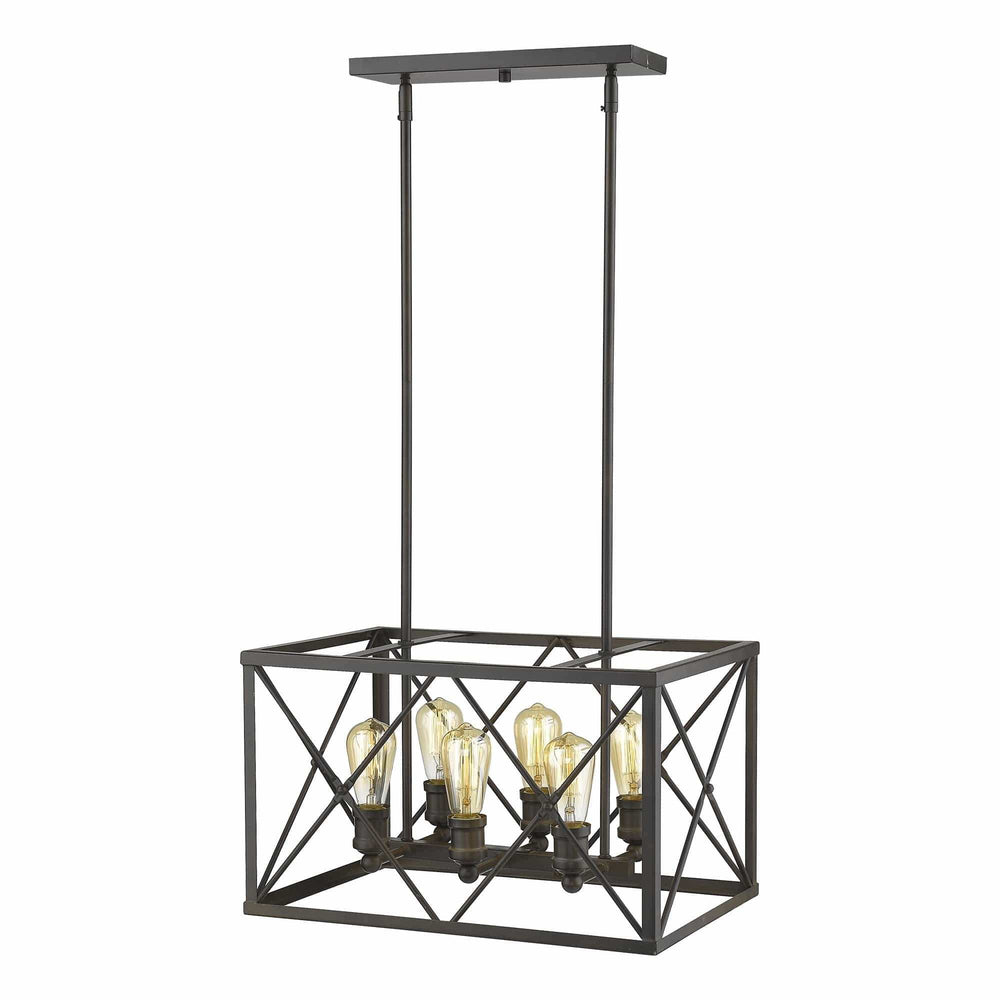 Brooklyn 6-Light Oil-Rubbed Bronze Pendant - Homeroots - Flyclothing LLC