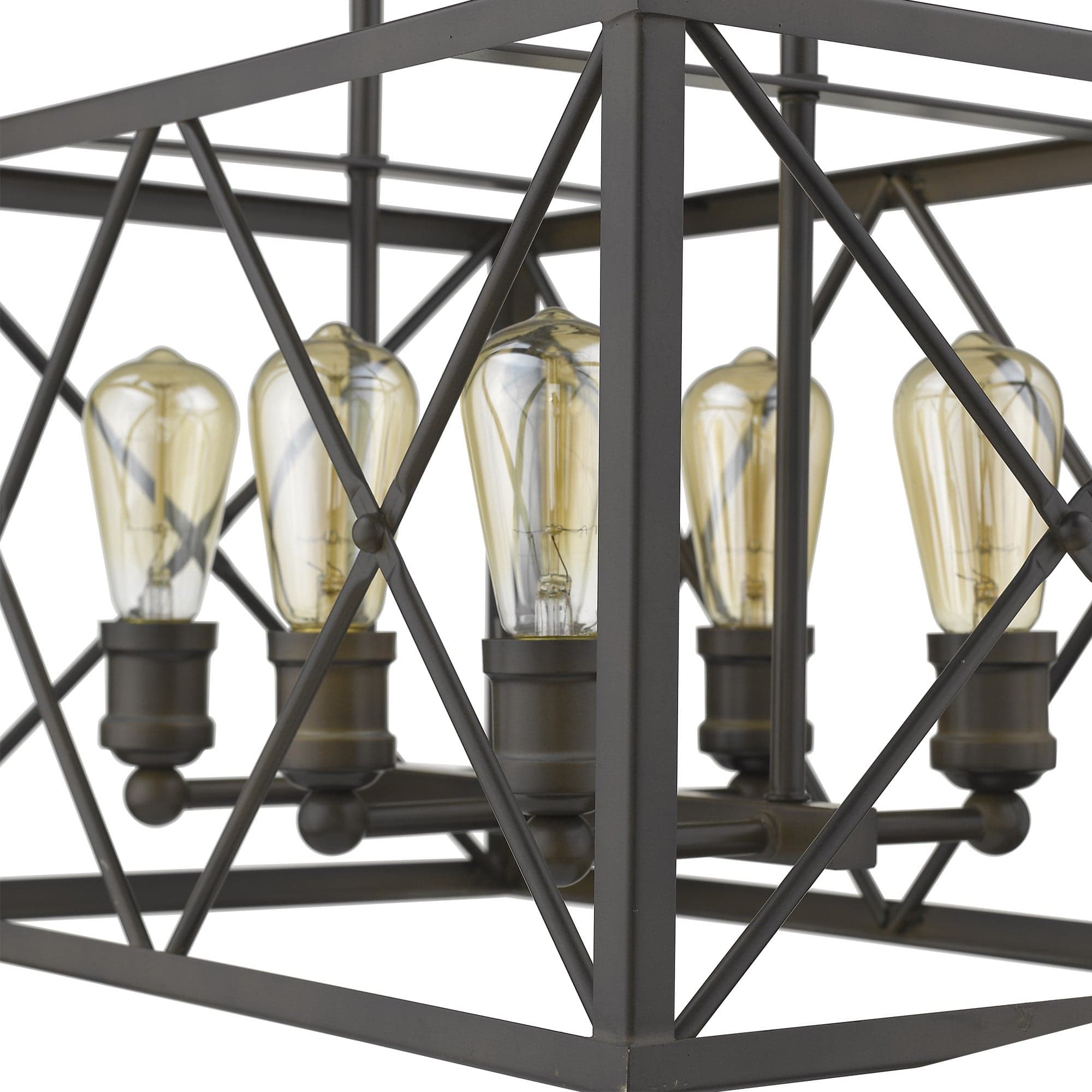 Brooklyn 6-Light Oil-Rubbed Bronze Pendant - Homeroots