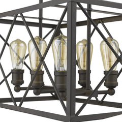 Brooklyn 6-Light Oil-Rubbed Bronze Pendant - Homeroots