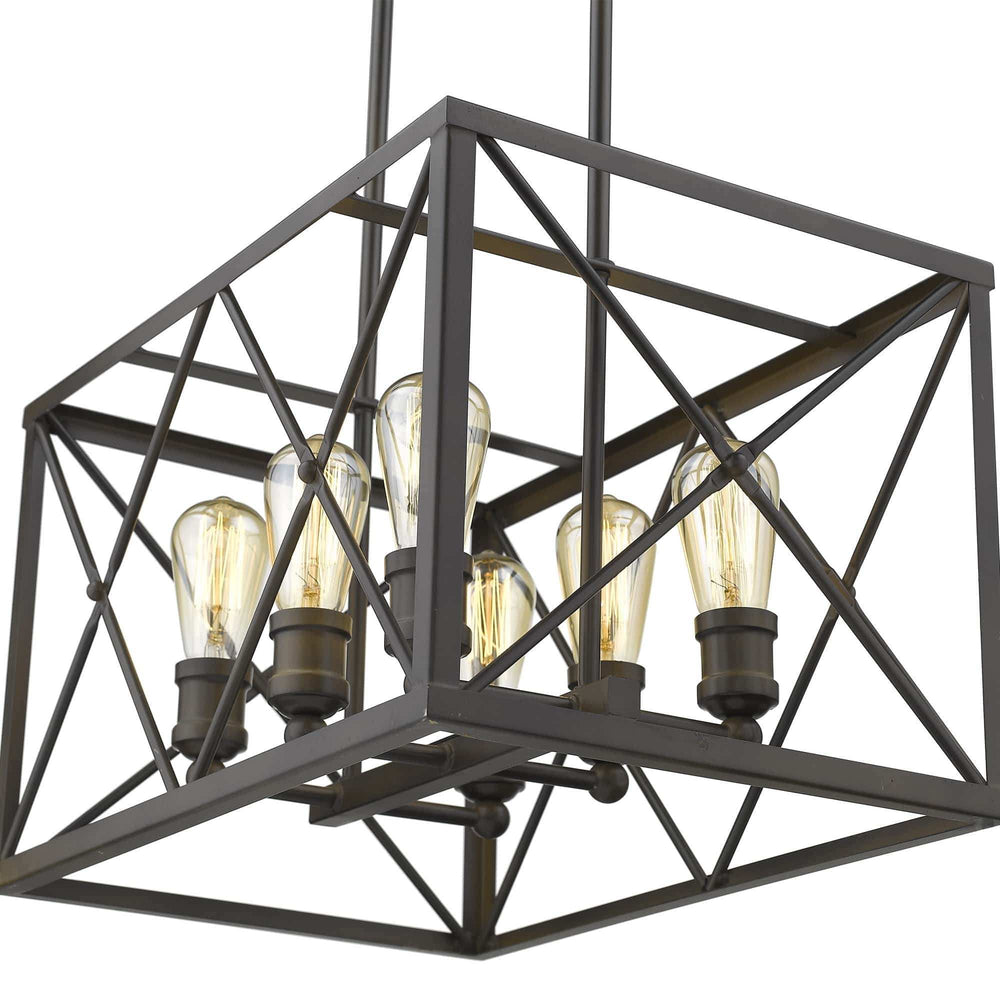 Brooklyn 6-Light Oil-Rubbed Bronze Pendant - Homeroots - Flyclothing LLC