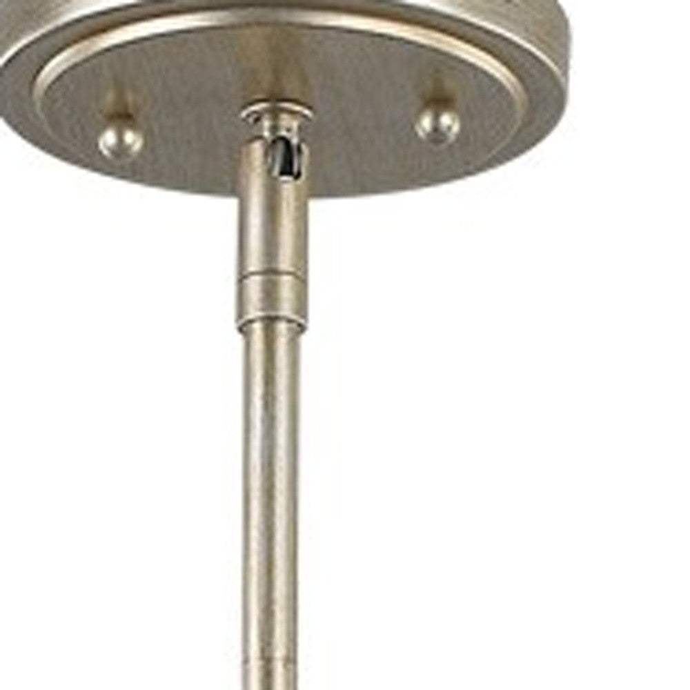 Daria 3-Light Washed Gold Pendant With Washed Gold And White Drum Shade - Homeroots - Flyclothing LLC