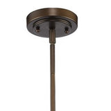 Antique Bronze Hanging Light with Glass Dome Shade - Homeroots - Flyclothing LLC