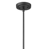 Matte Black Hanging Light with Dome Shade - Homeroots