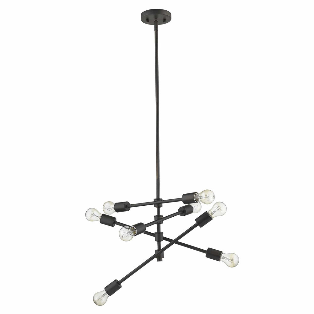 Calix 8-Light Oil-Rubbed Bronze Pendant - Homeroots