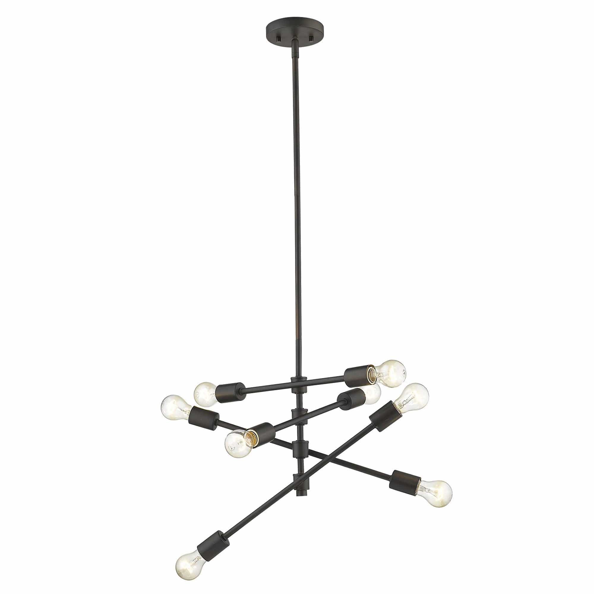 Calix 8-Light Oil-Rubbed Bronze Pendant - Homeroots