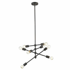 Calix 8-Light Oil-Rubbed Bronze Pendant - Homeroots
