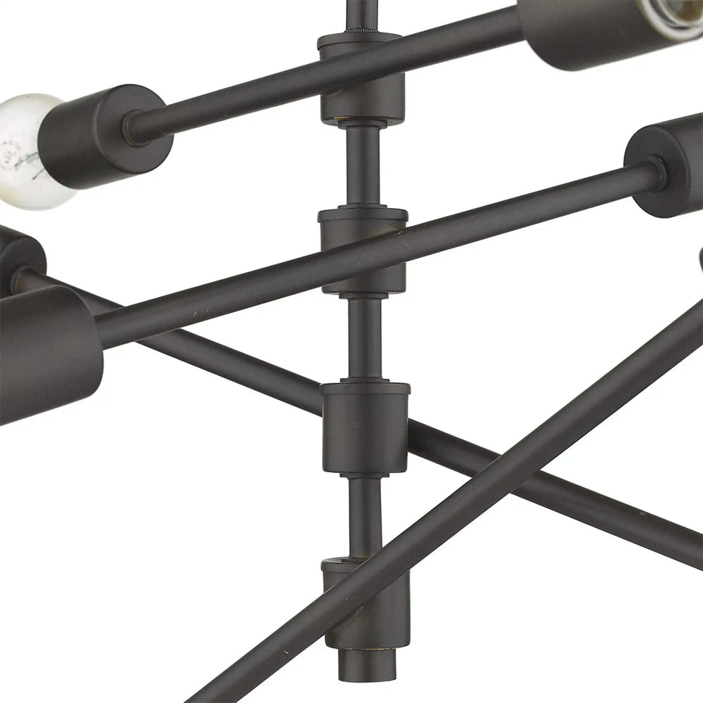 Calix 8-Light Oil-Rubbed Bronze Pendant - Homeroots - Flyclothing LLC