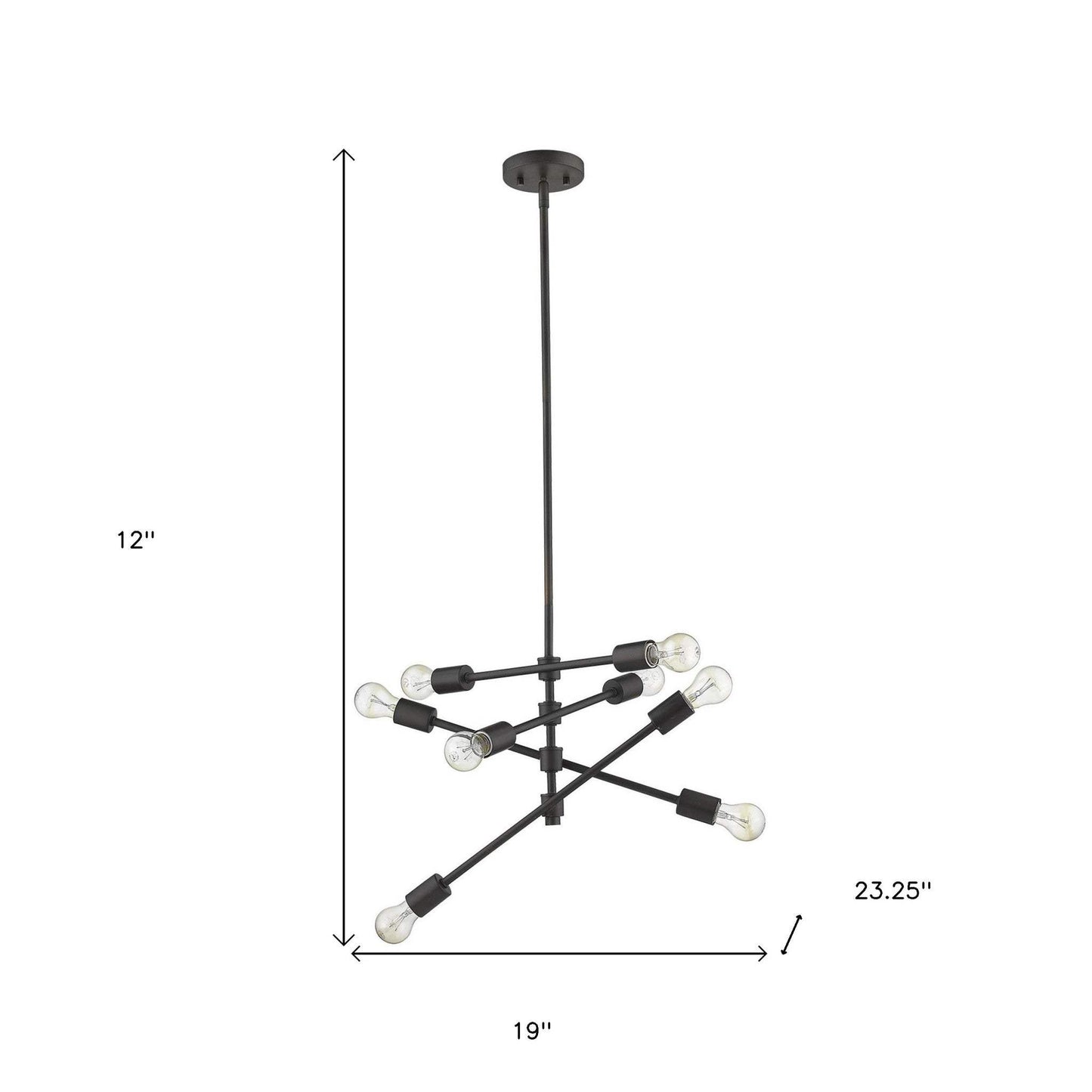 Calix 8-Light Oil-Rubbed Bronze Pendant - Homeroots - Flyclothing LLC
