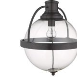 Kassian 1-Light Oil-Rubbed Bronze Pendant - Homeroots - Flyclothing LLC