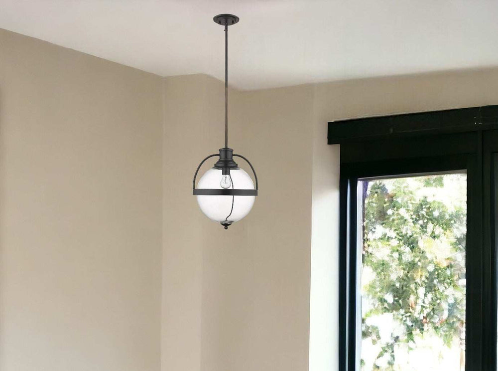 Kassian 1-Light Oil-Rubbed Bronze Pendant - Homeroots - Flyclothing LLC