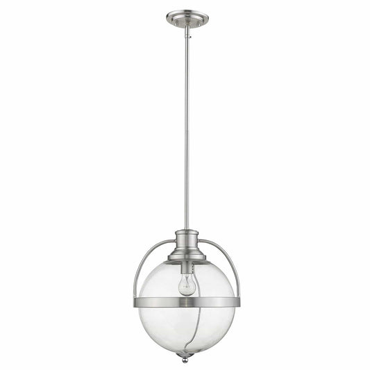 Kassian 1-Light Satin Nickel Pendant - Homeroots