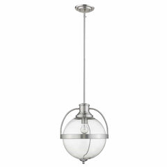 Kassian 1-Light Satin Nickel Pendant - Homeroots