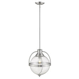 Kassian 1-Light Satin Nickel Pendant - Homeroots