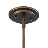 Bronze Metal Hanging Light with Mesh Shade - Homeroots