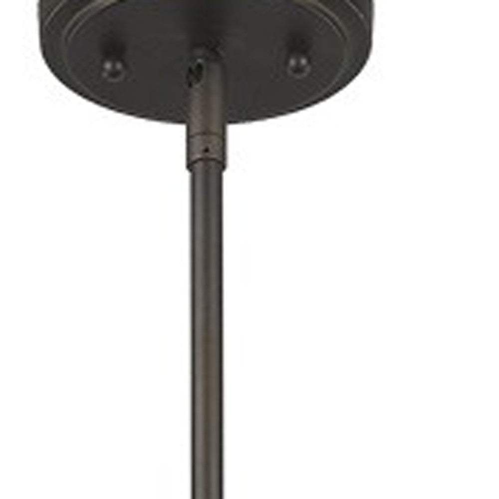 Jade 1-Light Oil-Rubbed Bronze Pendant With Vertical Structural Frames - Homeroots - Flyclothing LLC