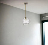 Loft 1-Light Brass Pendant - Homeroots