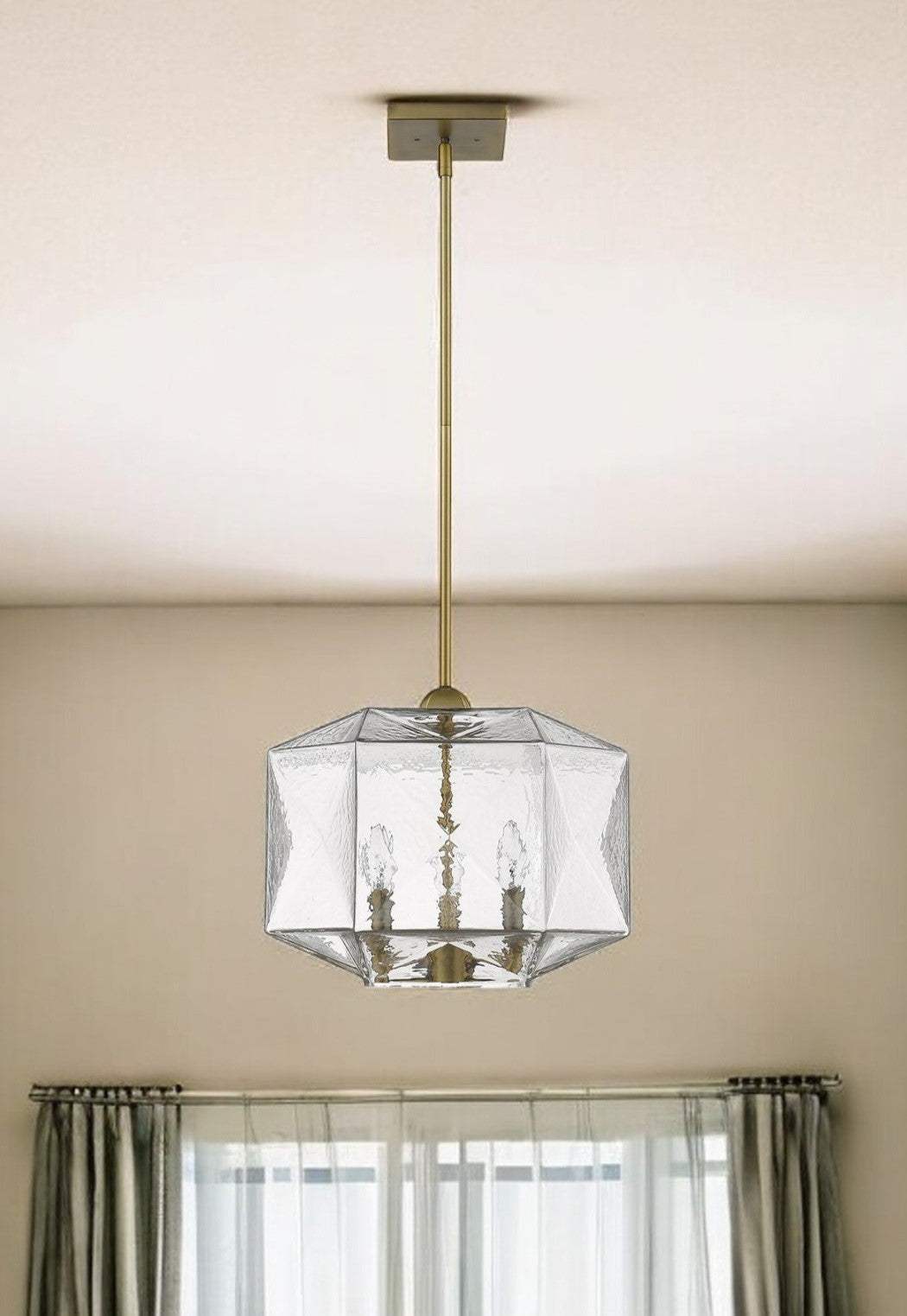 Loft 3-Light Brass Pendant - Homeroots - Flyclothing LLC