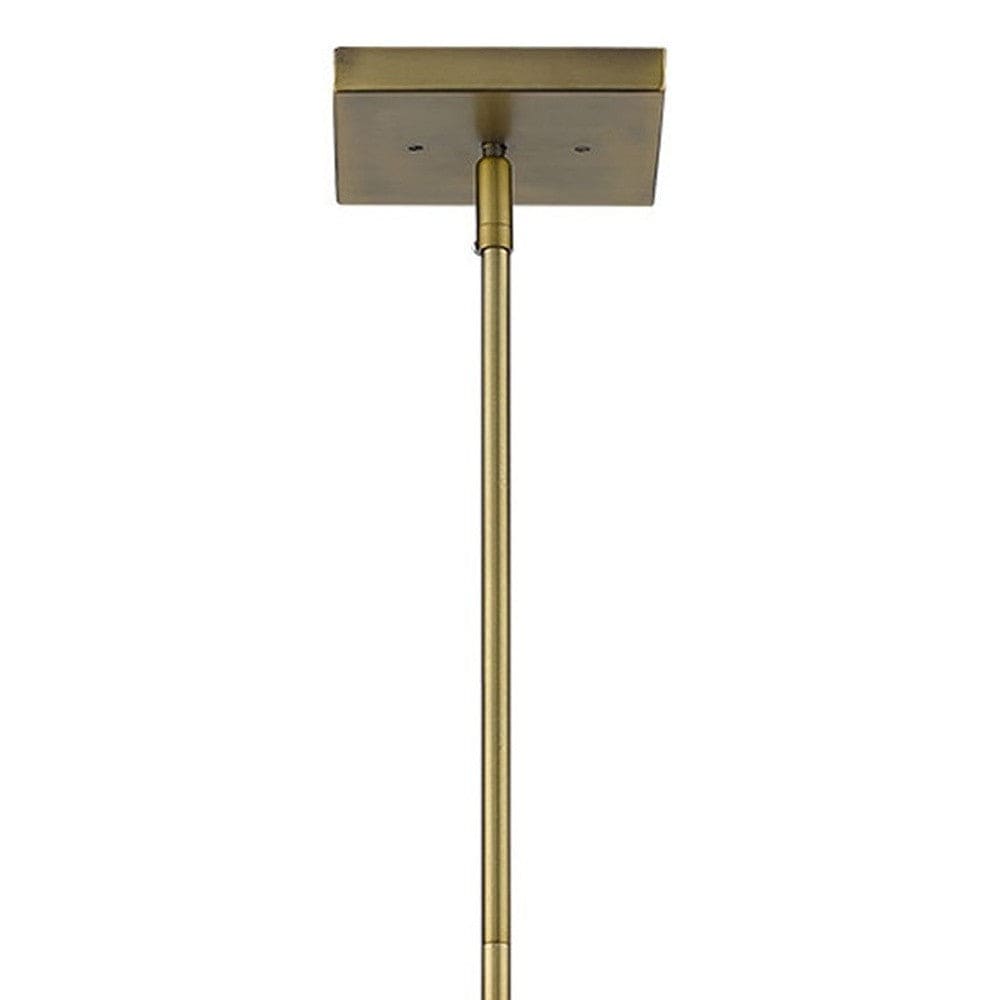 Loft 3-Light Brass Pendant - Homeroots