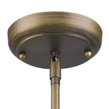 Brushed Gold Metal Hanging with Round Glass Shade - Homeroots - Flyclothing LLC