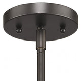 Brushed Bronze Minimalist Cylindrical Hanging Light - Homeroots
