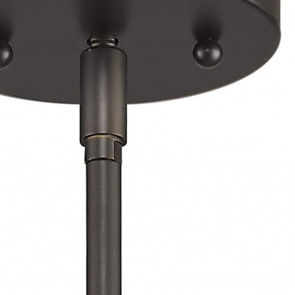 Brushed Bronze Minimalist Cylindrical Hanging Light - Homeroots - Flyclothing LLC