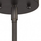 Brushed Bronze Minimalist Cylindrical Hanging Light - Homeroots - Flyclothing LLC