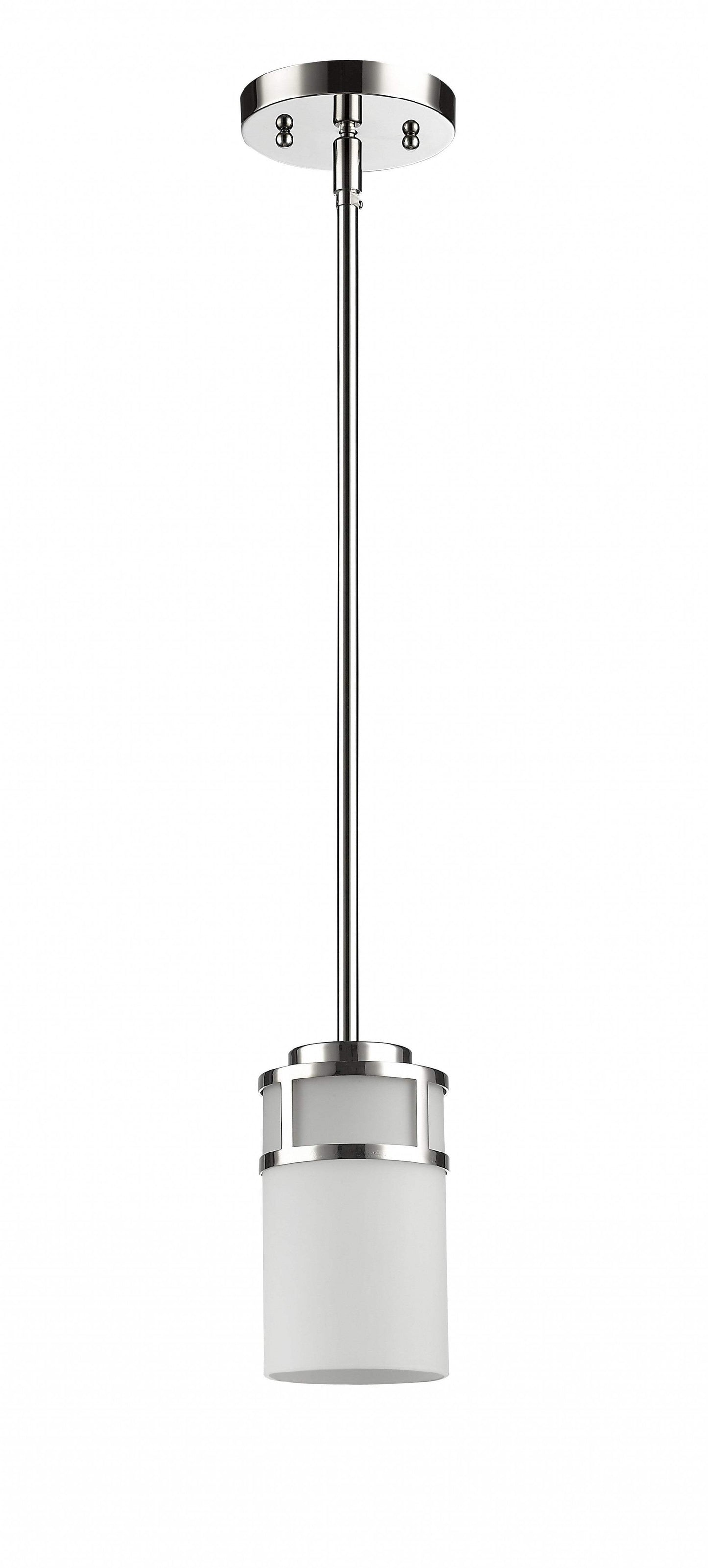 Silver Minimalist Cylindrical Hanging Light - Homeroots - Flyclothing LLC