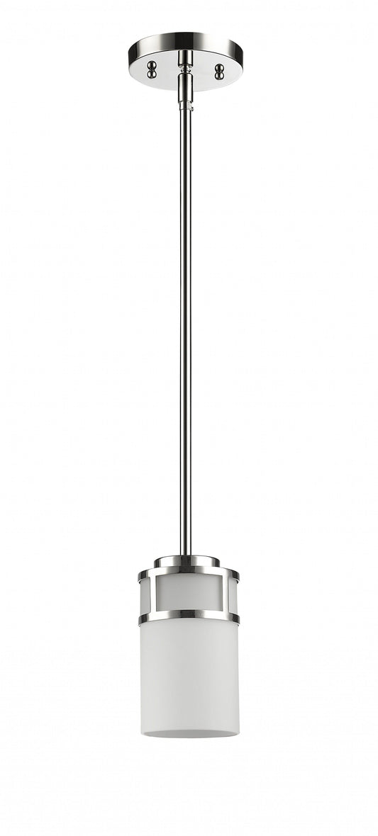 Silver Minimalist Cylindrical Hanging Light - Homeroots