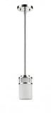 Silver Minimalist Cylindrical Hanging Light - Homeroots