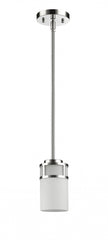 Silver Minimalist Cylindrical Hanging Light - Homeroots