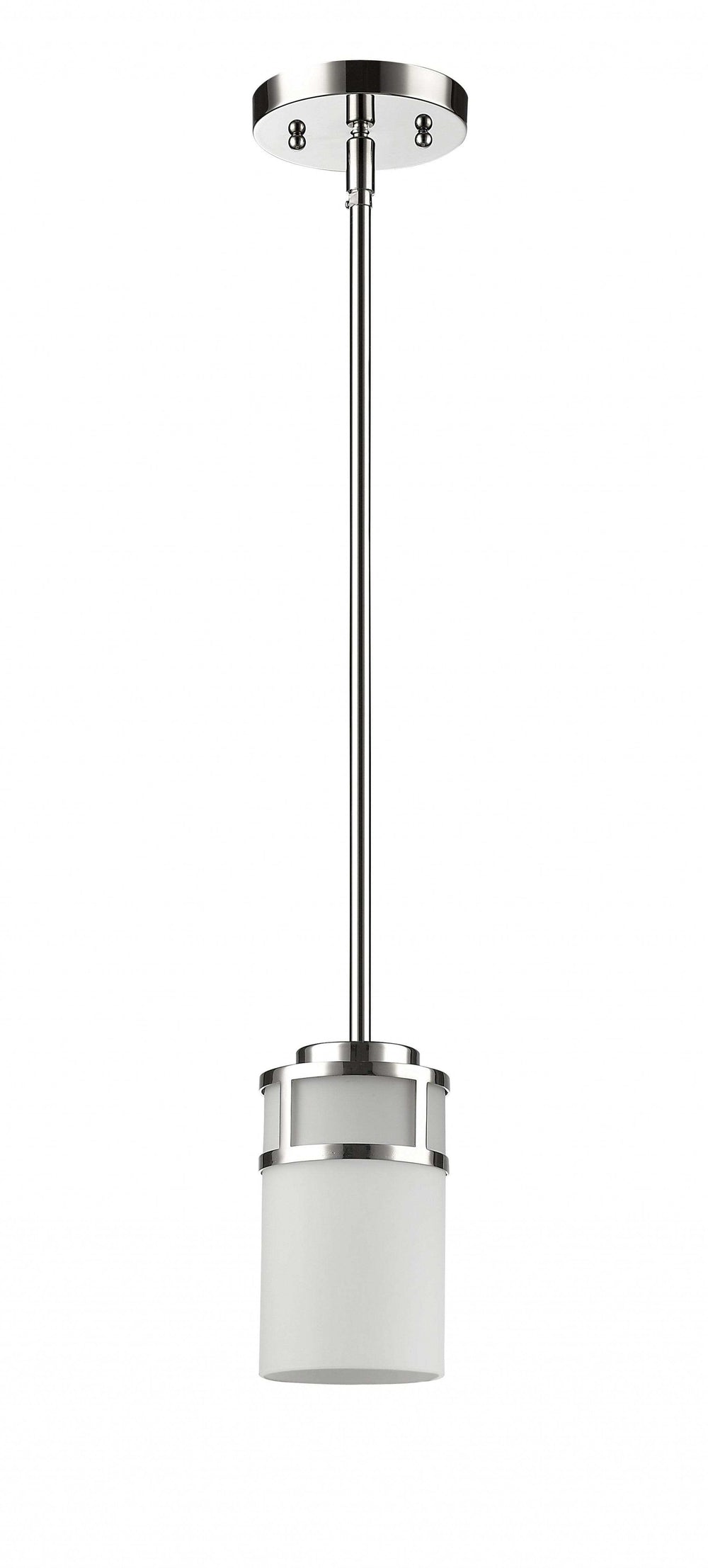 Silver Minimalist Cylindrical Hanging Light - Homeroots - Flyclothing LLC